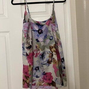 Eight Sixty Nude Pink Floral Mini Dress XS